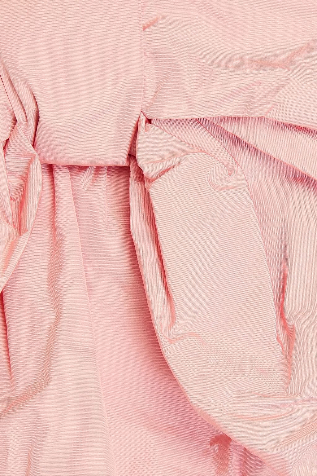 REDVALENTINO شورت بنمط تنورة من الكريب مزين بربطة على شكل فراشة