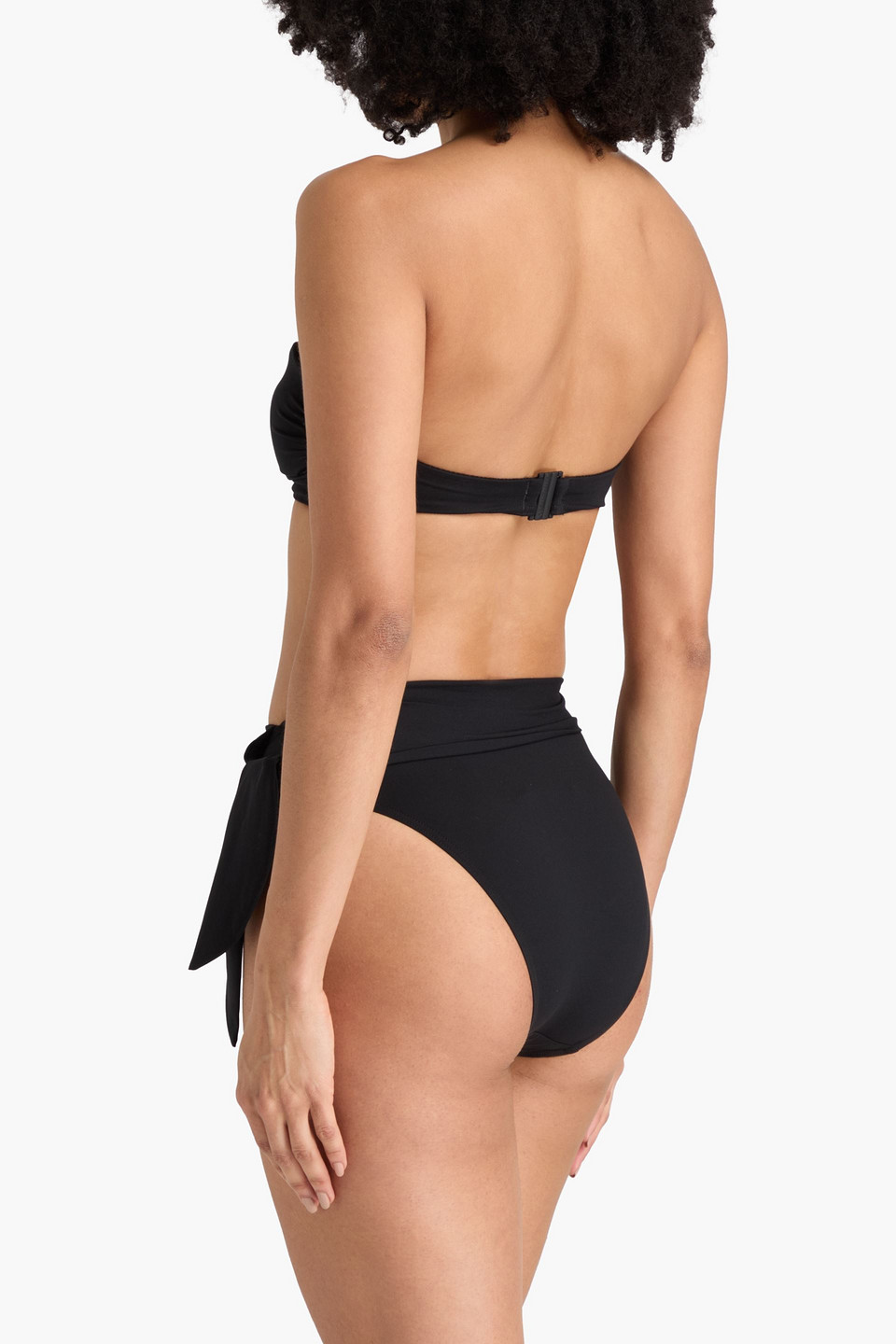 Zimmermann Knotted High-rise Bikini Briefs In Schwarz