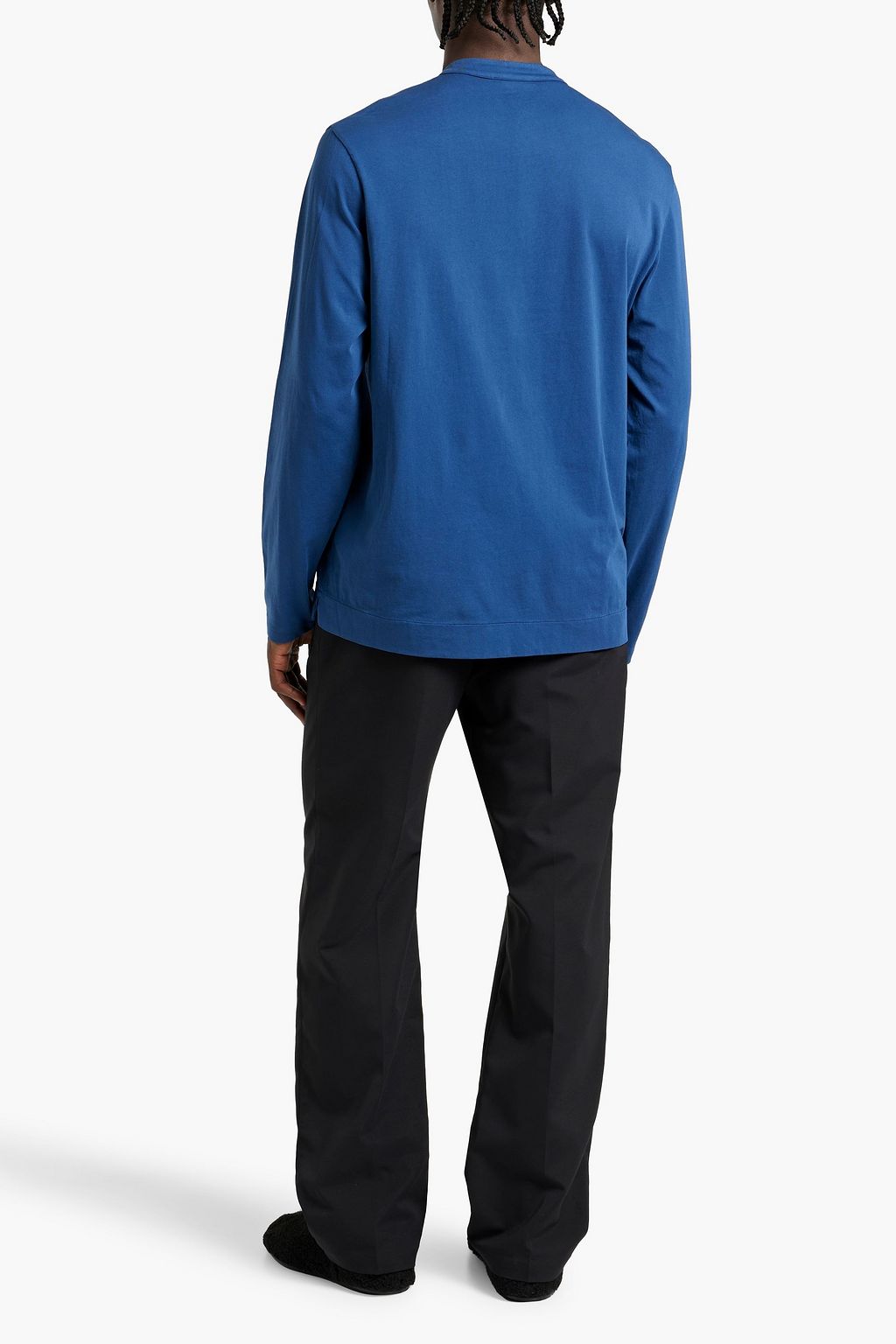 BOGLIOLI Cotton-jersey Henley T-shirt