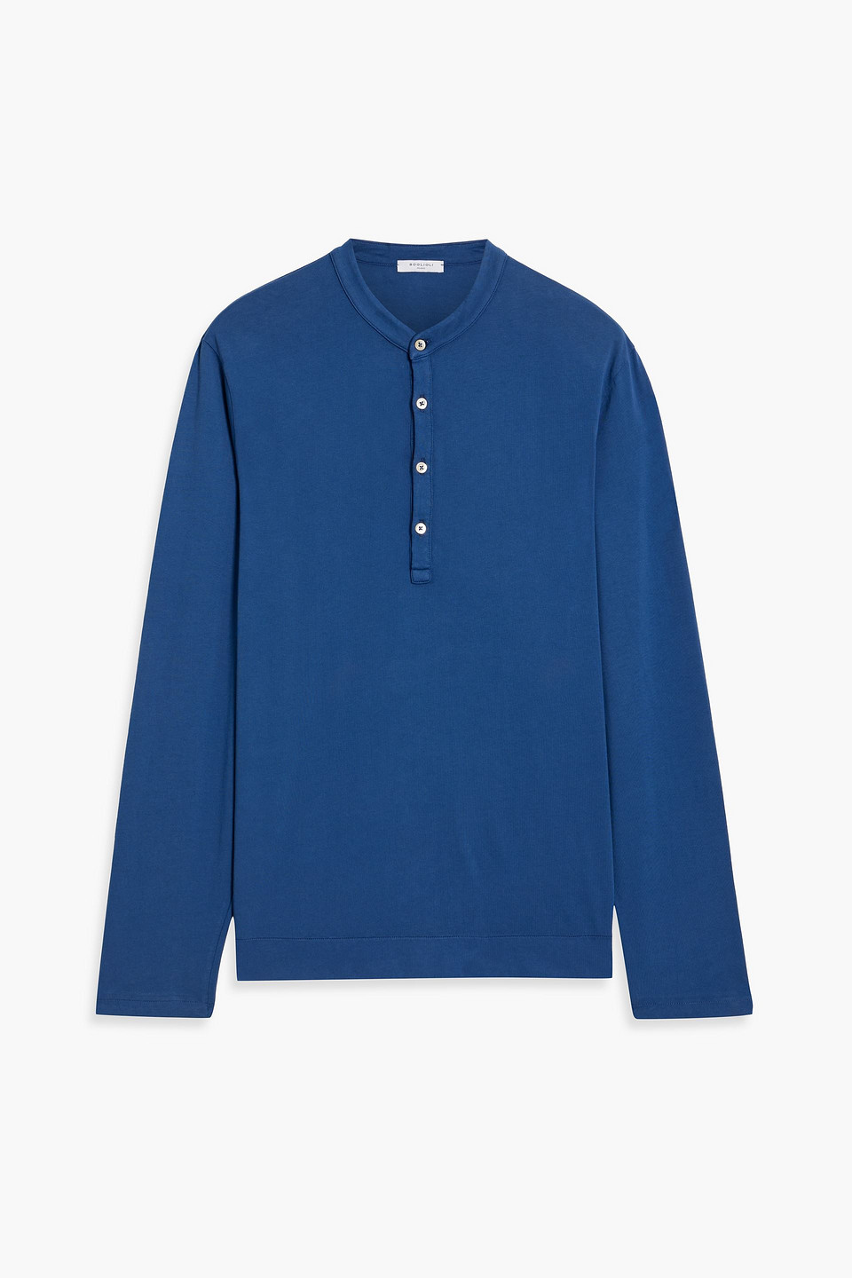 Cotton-jersey Henley T-shirt