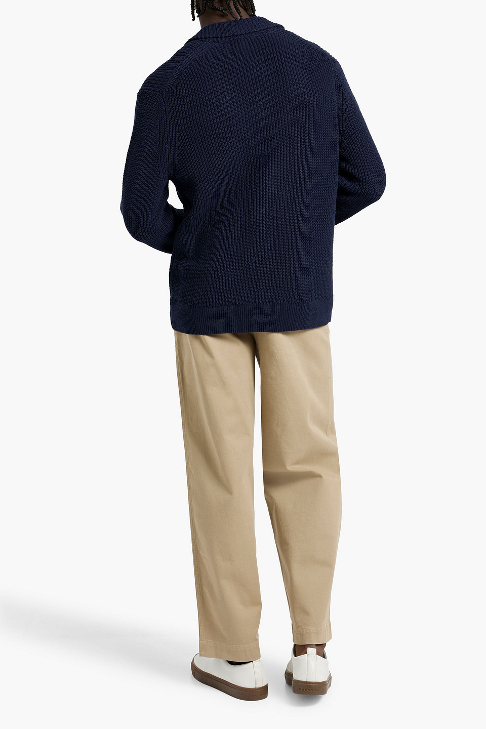 Alex Mill Mitchell Linen And Cotton-blend Cardigan In Midnight Blue
