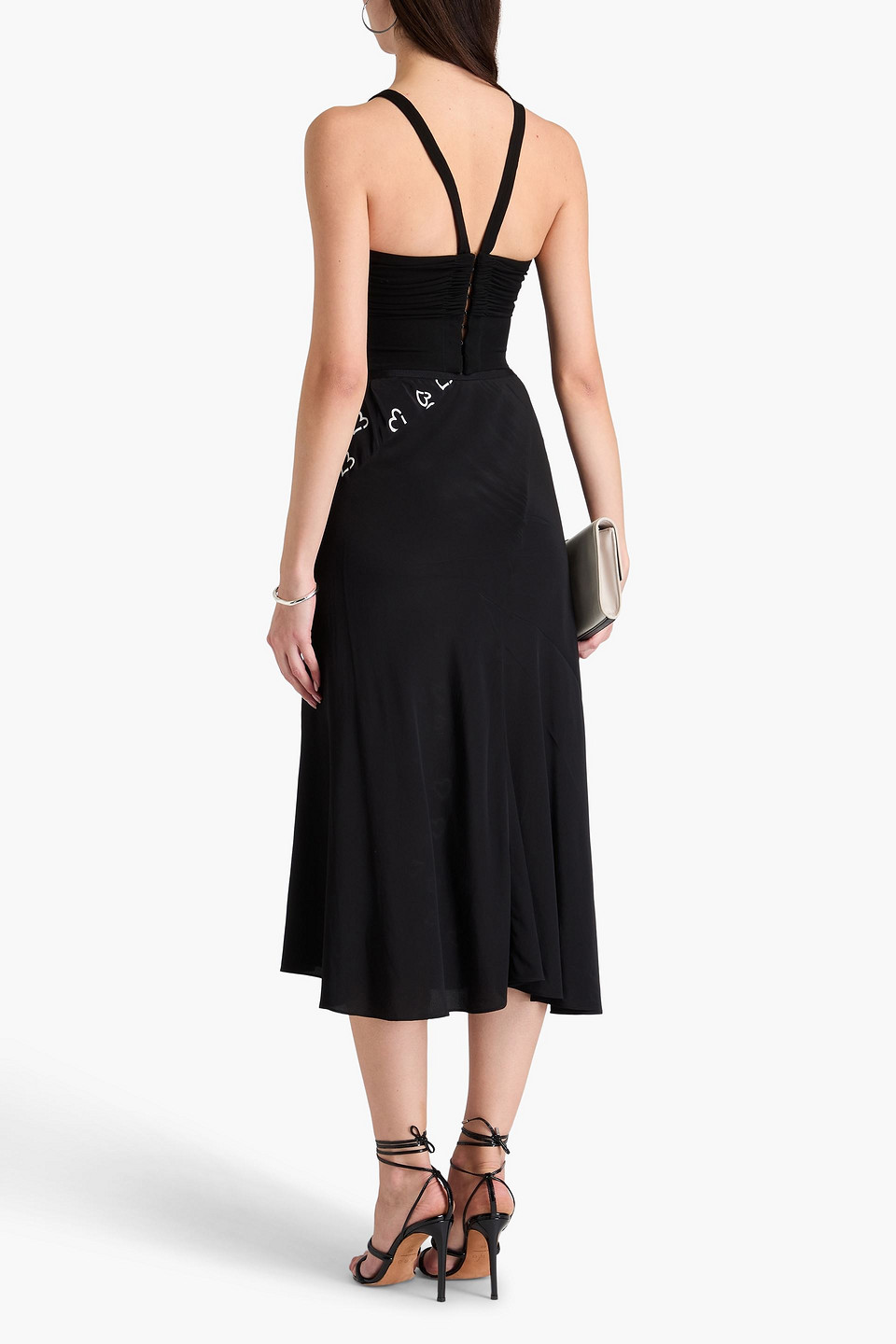 DIANE VON FURSTENBERG RAVNITA PRINTED CREPE DE CHINE MIDI SKIRT
