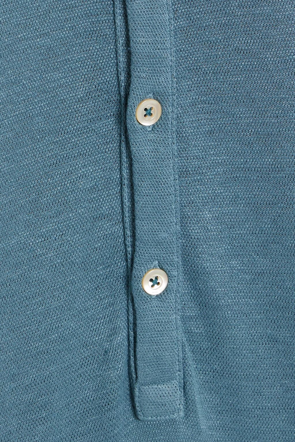 BOGLIOLI Linen-jersey polo shirt