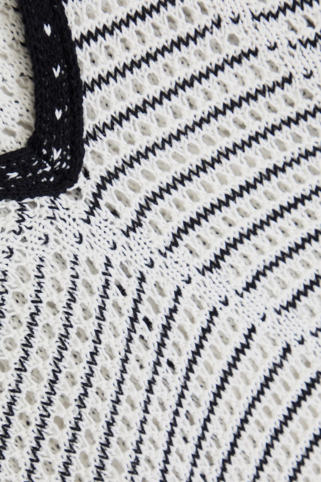 DIANE VON FURSTENBERG Styles pointelle-knit cotton top