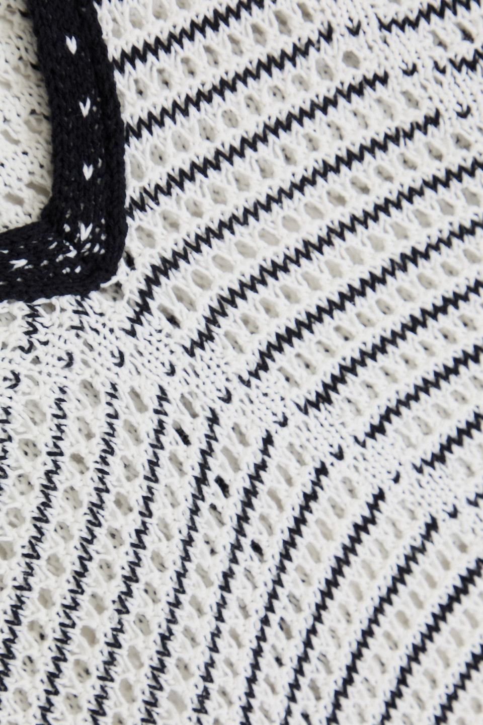 Diane Von Furstenberg Styles Open-knit Cotton Top In White
