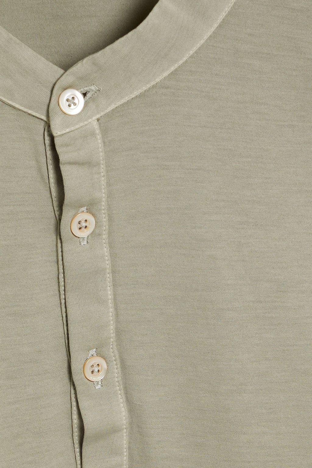 BOGLIOLI Cotton-jersey Henley T-shirt