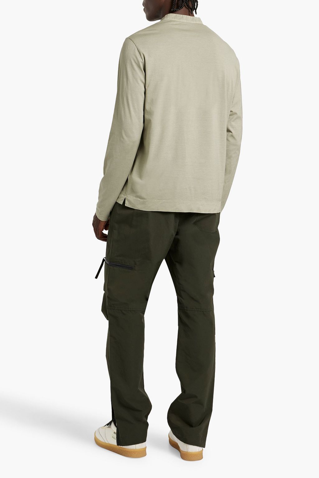 BOGLIOLI Cotton-jersey Henley T-shirt