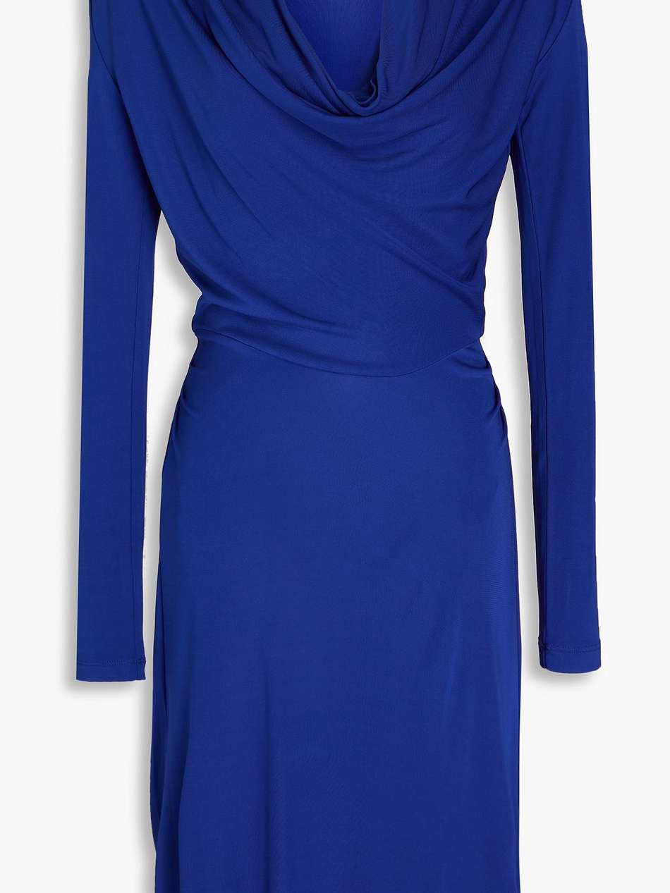 joanie draped jersey mini dress