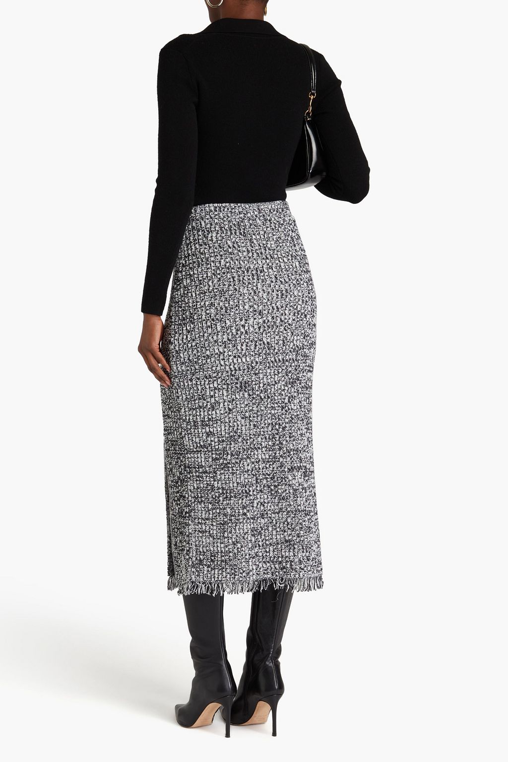 DIANE VON FURSTENBERG Emmie ribbed cotton midi skirt