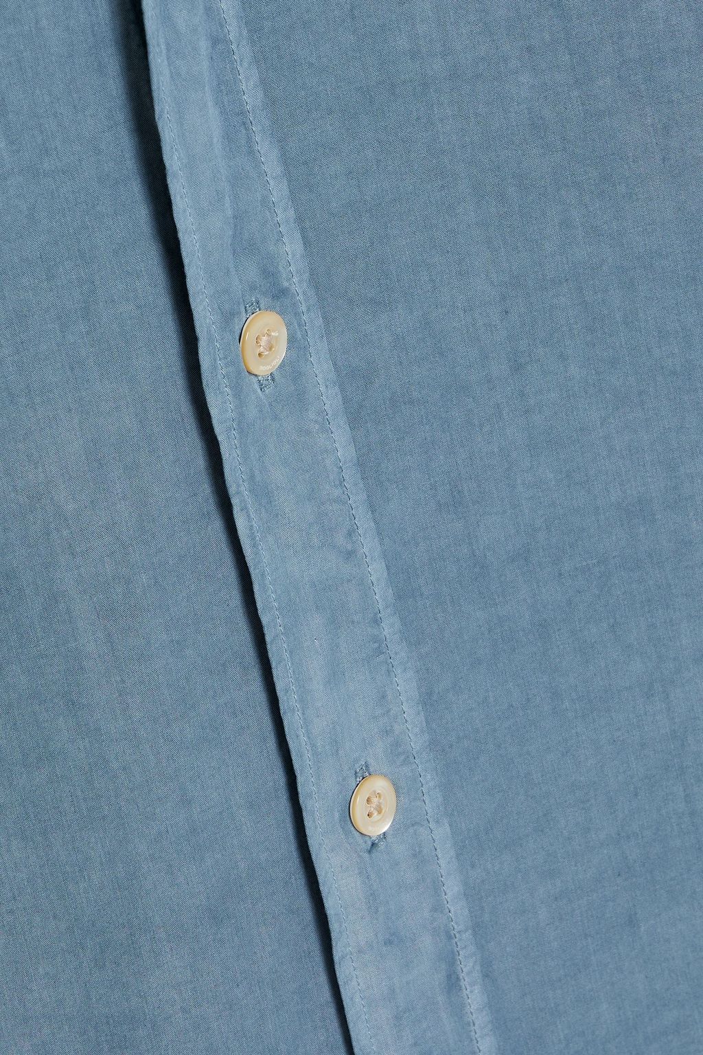 BOGLIOLI Striped linen and cotton-blend shirt
