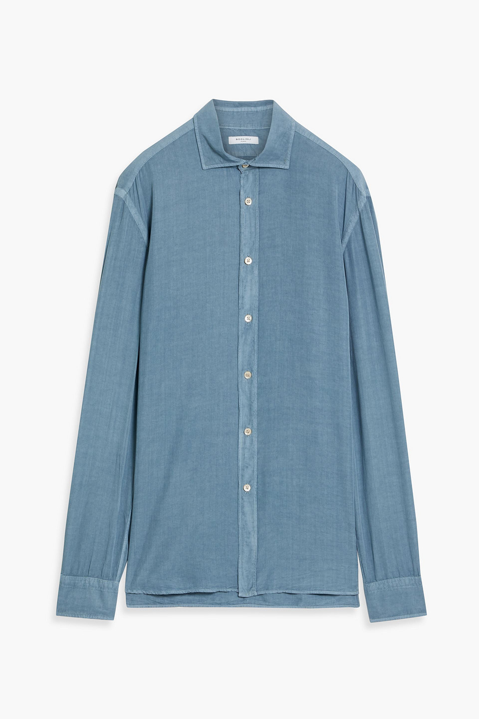 Boglioli Lyocell Shirt In Slate Blue