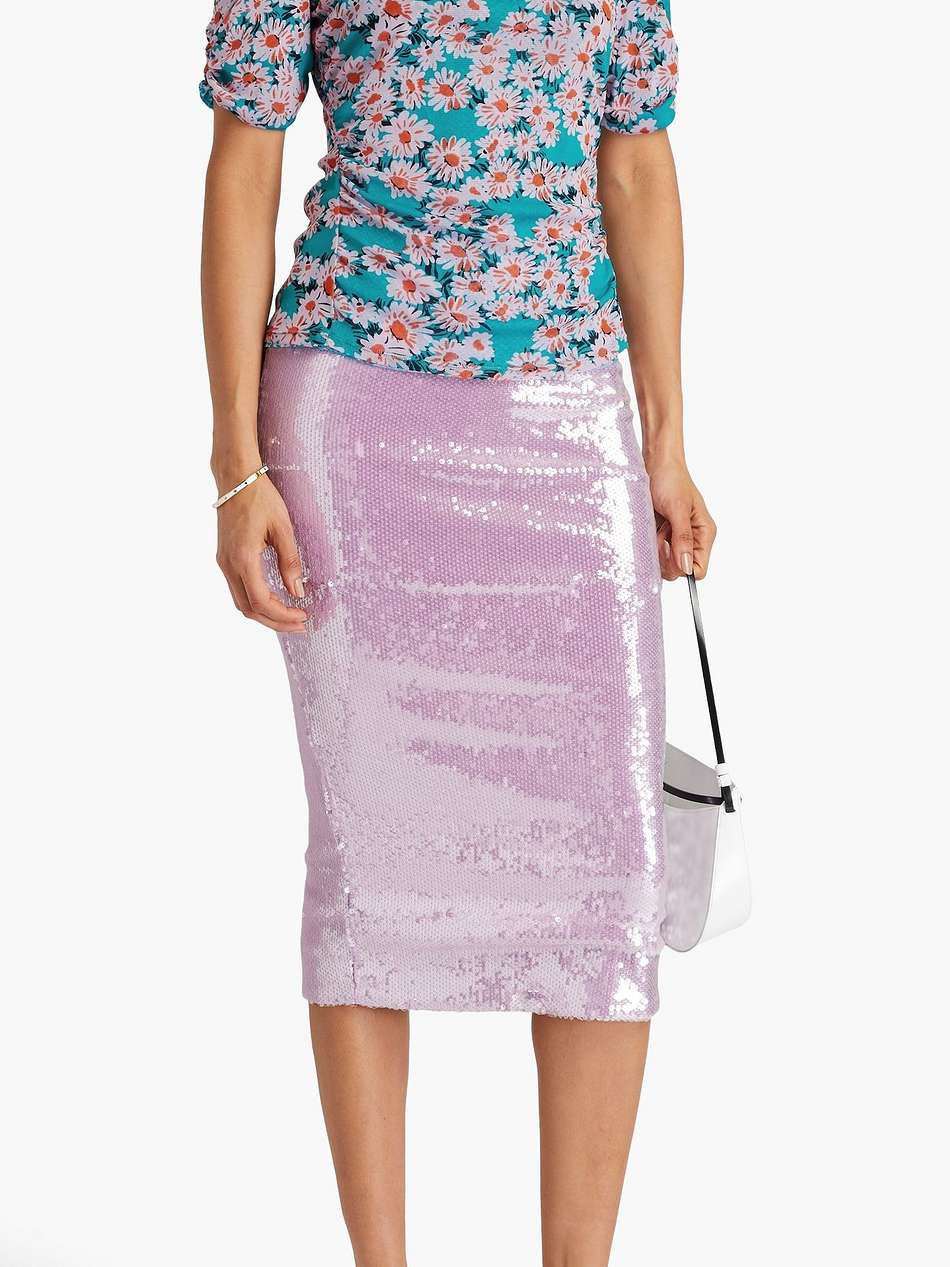 ali reversible printed stretch-mesh top