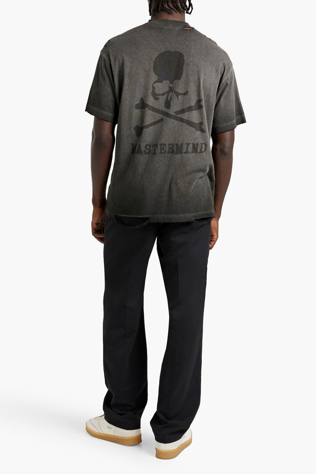 JOHN ELLIOTT Distressed printed cotton-blend jersey T-shirt