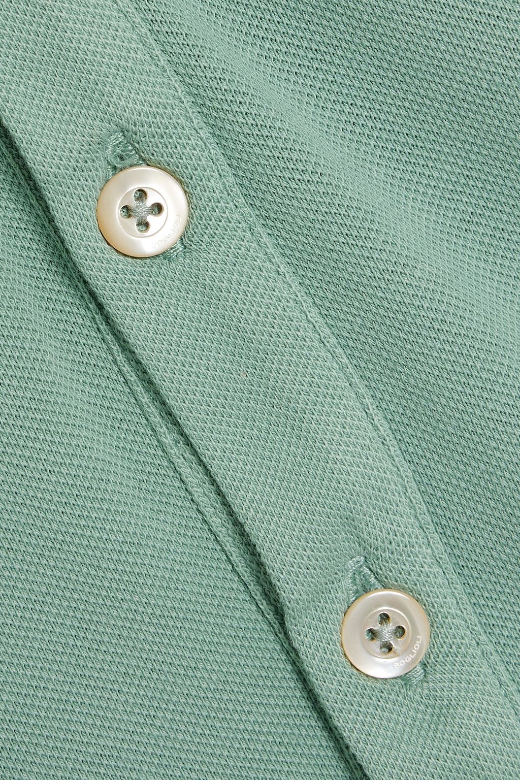 BOGLIOLI Cotton-blend piqué polo shirt