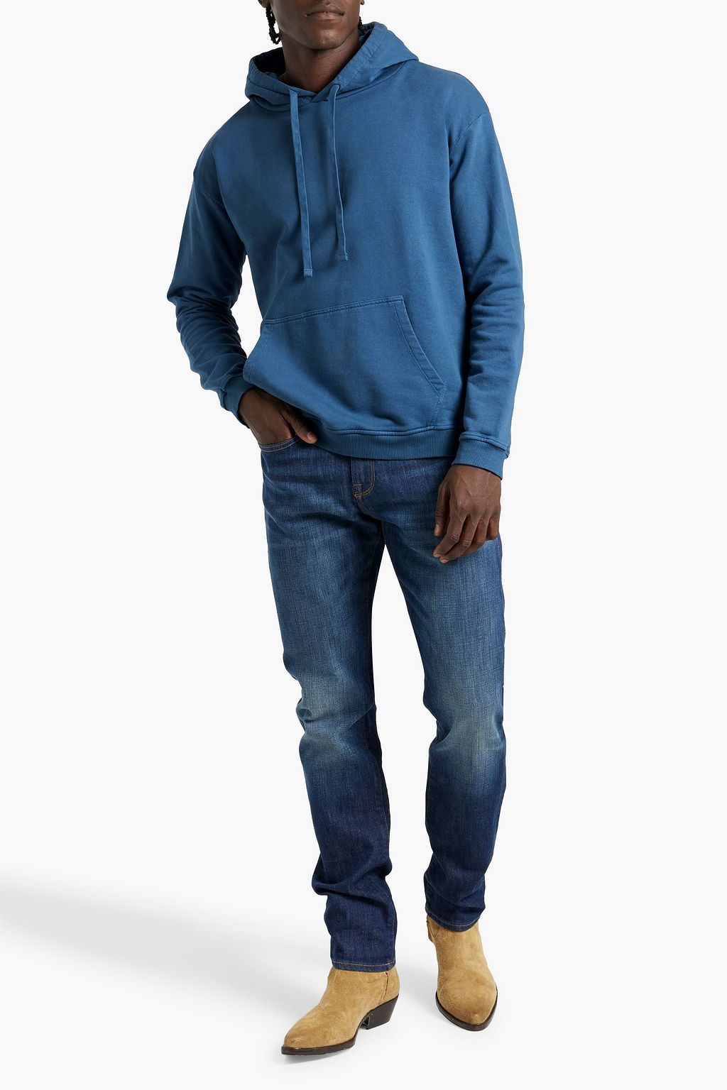 BOGLIOLI French cotton-terry hoodie