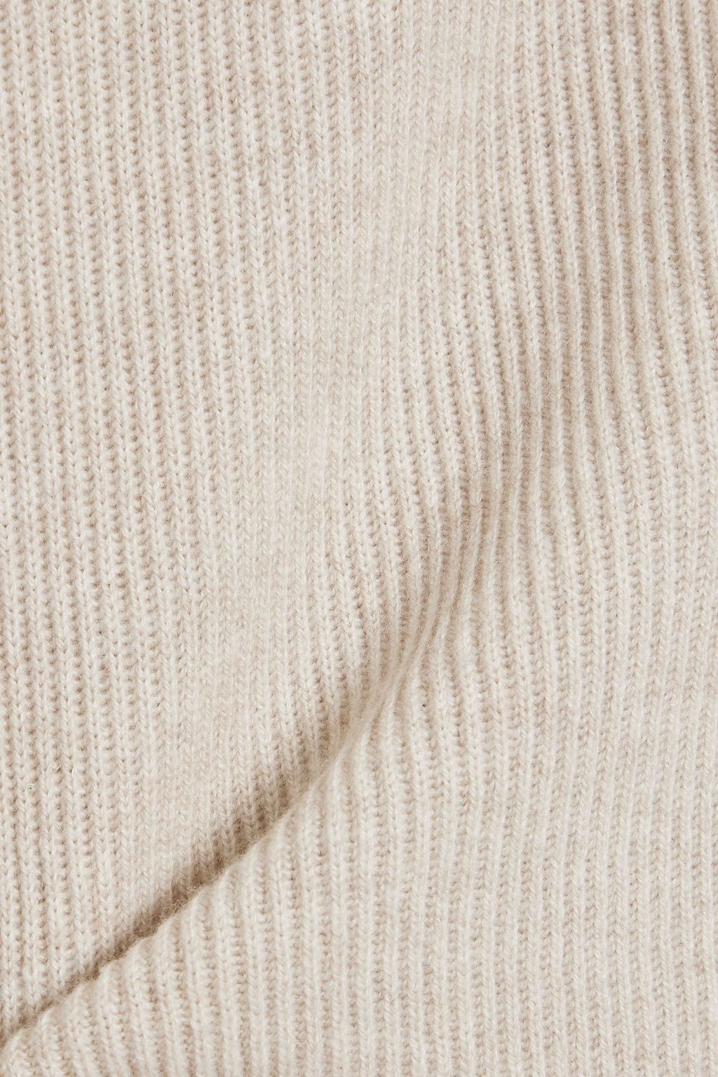 BRUNELLO CUCINELLI Bead-embellished ribbed cashmere sweater