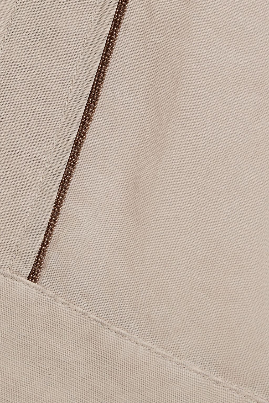 BRUNELLO CUCINELLI Bead-embellished oversized cotton parka