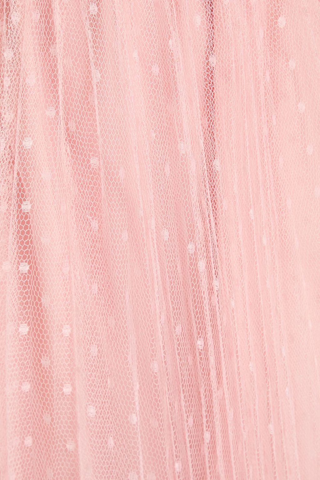 REDVALENTINO تنورة متوسطة الطول من قماش بوان ديسبري مزينة بكسرات