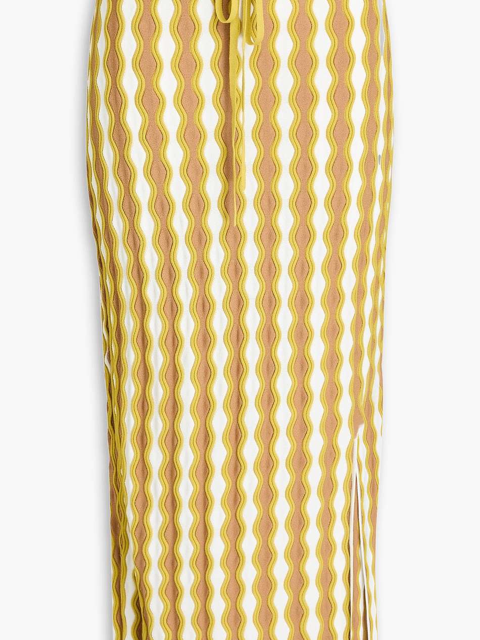 linsina intarsia-knit midi skirt