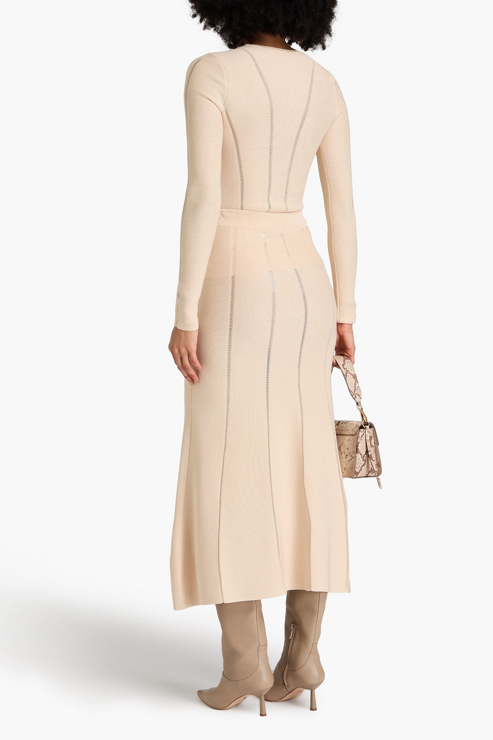 Zimmermann Midi-strickrock In Creme