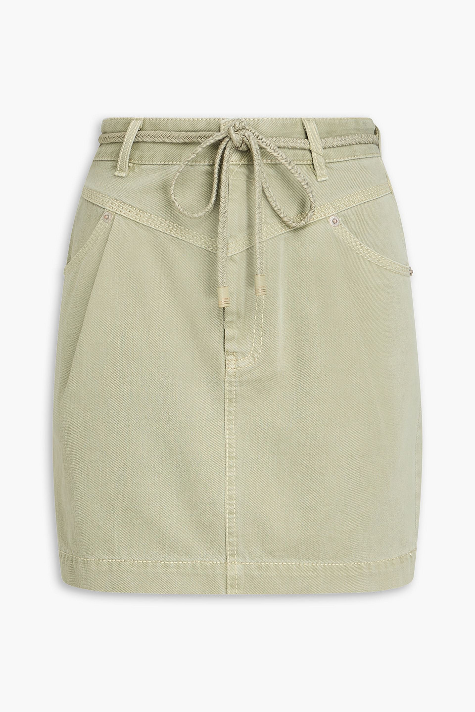Zimmermann Minirock Aus Denim In Green