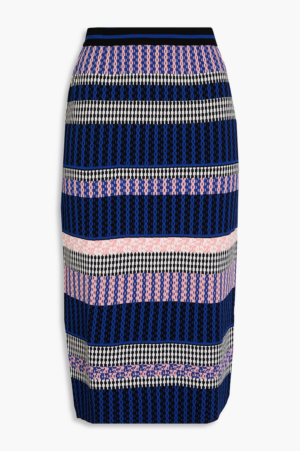 DIANE VON FURSTENBERG BERNARDA JACQUARD-KNIT MIDI SKIRT