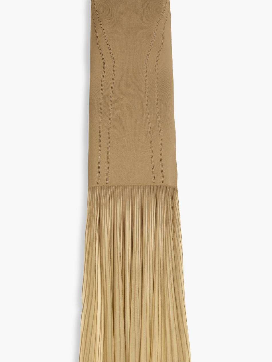 pointelle-knit maxi dress