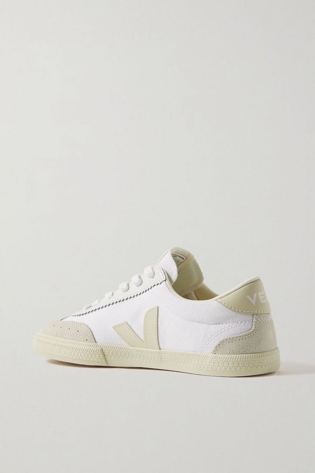VEJA Volley suede and leather-trimmed cotton-canvas sneakers