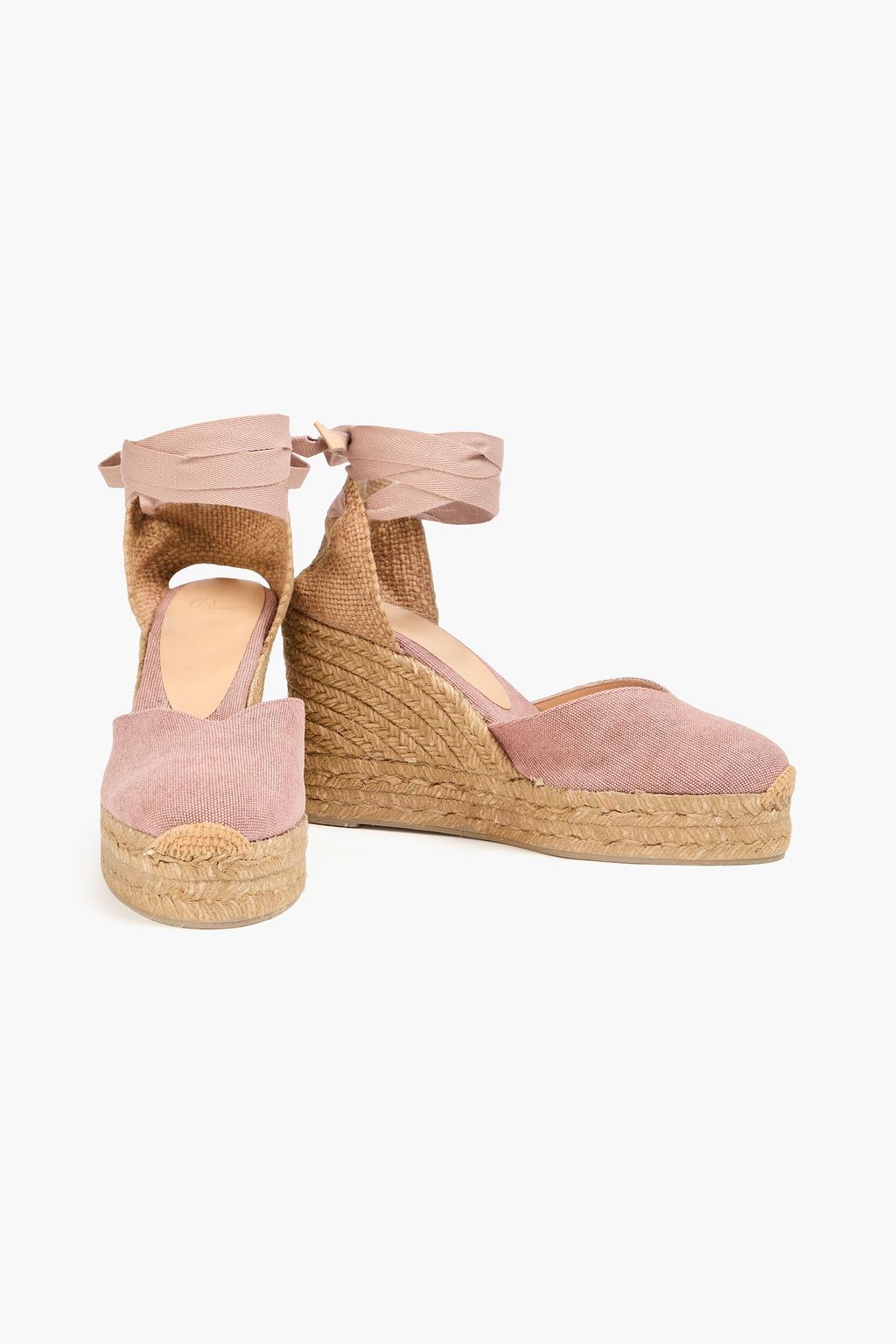 CASTAÑER Chiara 80 canvas wedge espadrilles
