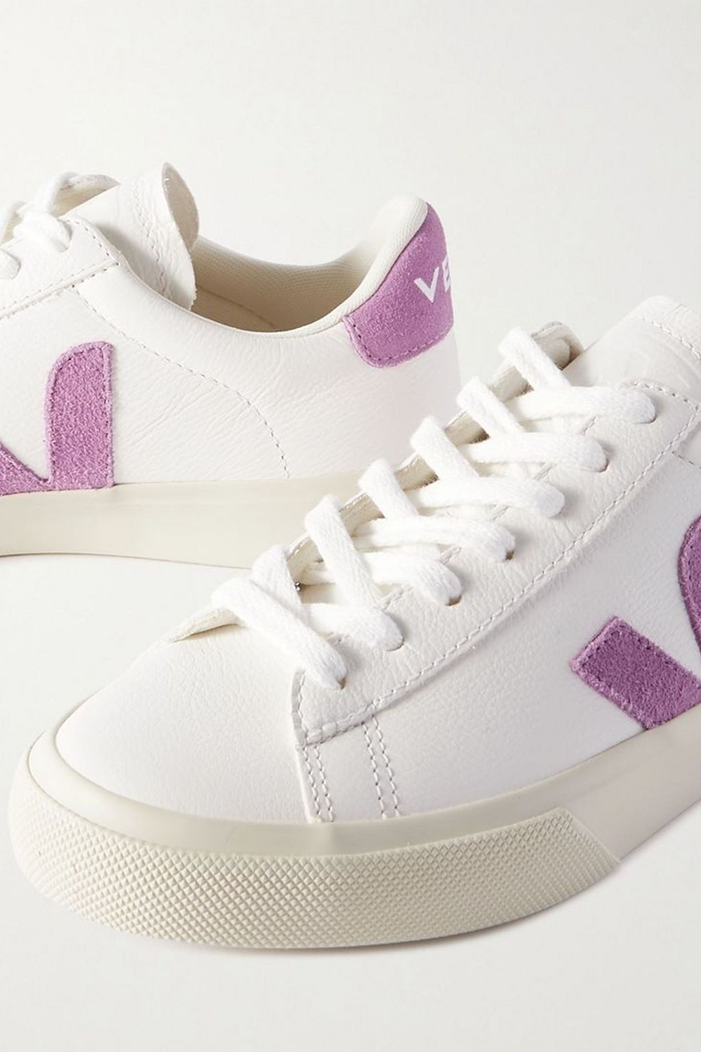 VEJA Campo suede-trimmed textured-leather sneakers
