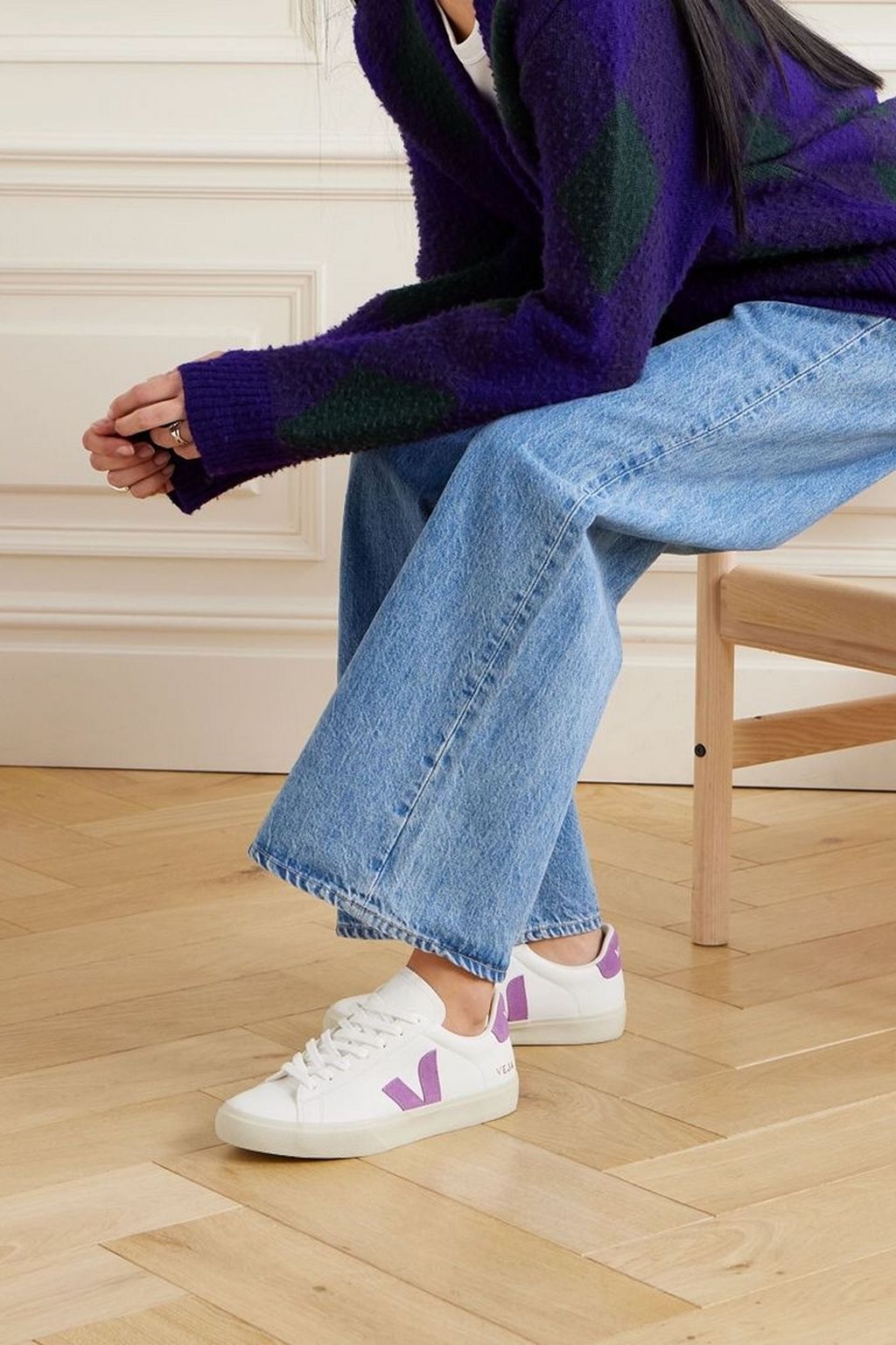 VEJA Campo suede-trimmed textured-leather sneakers