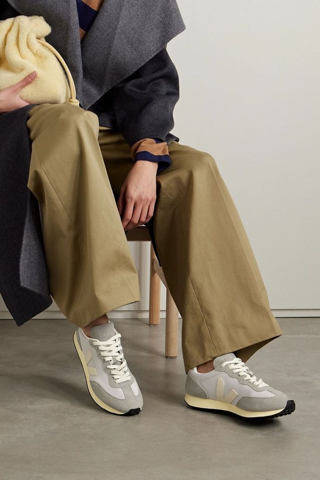 VEJA Rio Branco leather-trimmed suede and Alveomesh sneakers