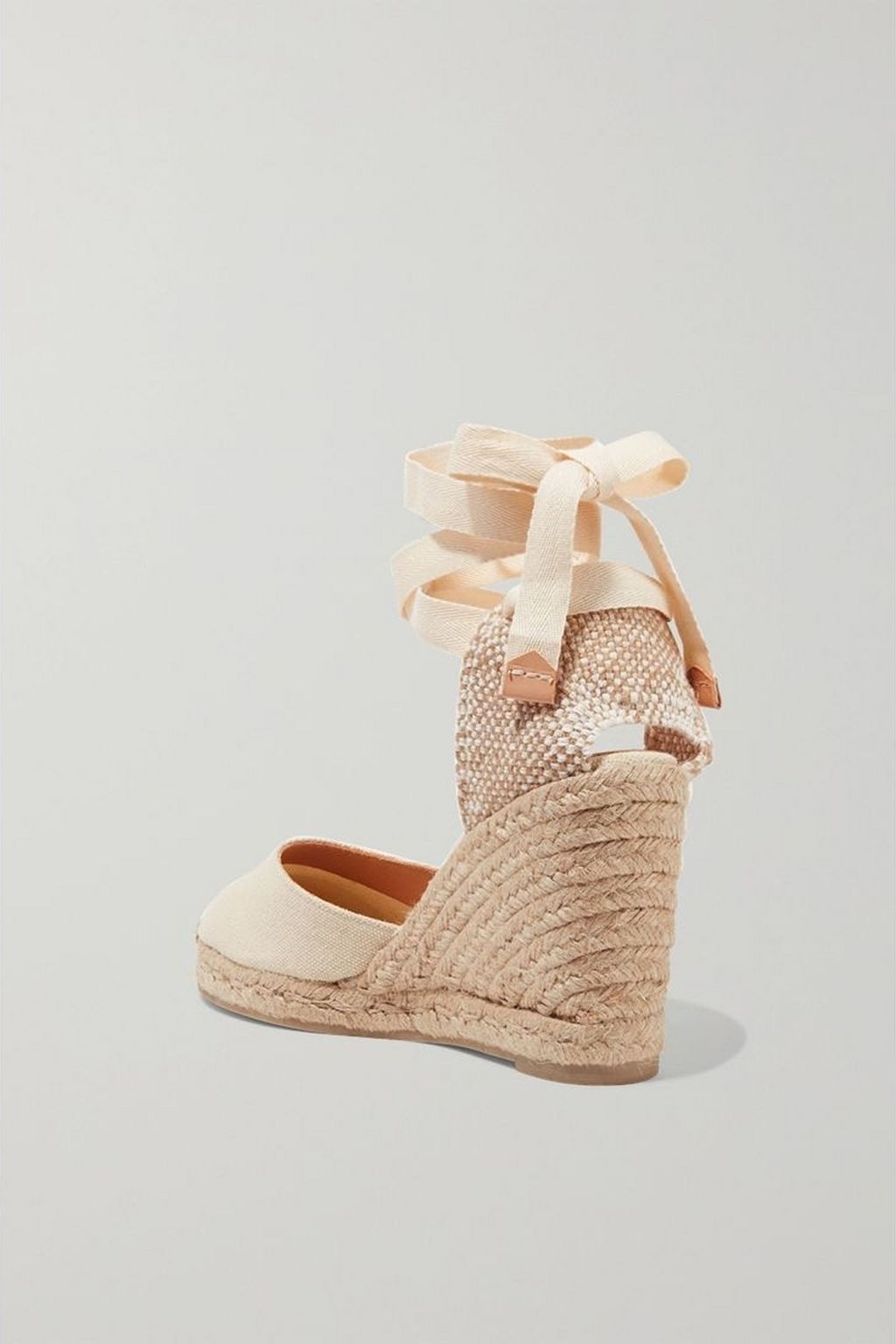 CASTAÑER Carina 80 canvas wedge espadrilles
