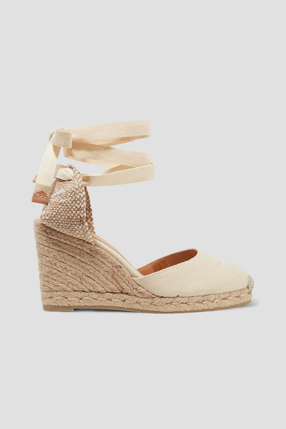 CASTAñER CARINA 80 CANVAS WEDGE ESPADRILLES