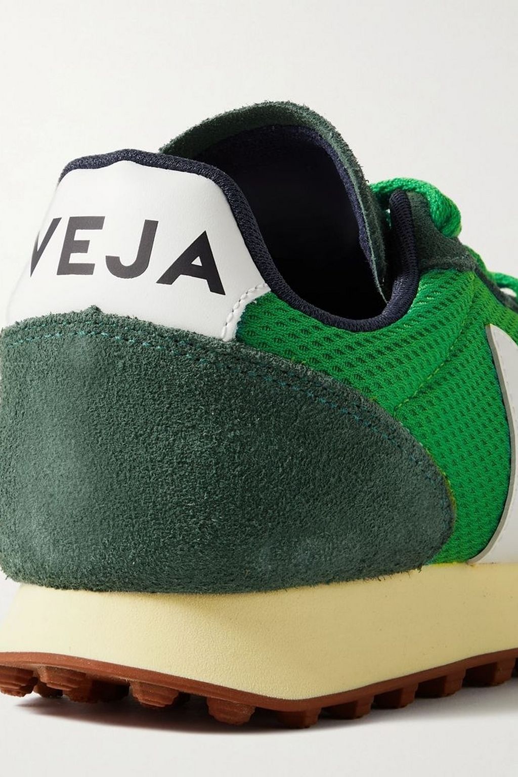 VEJA Rio Branco leather-trimmed suede and Alveomesh sneakers