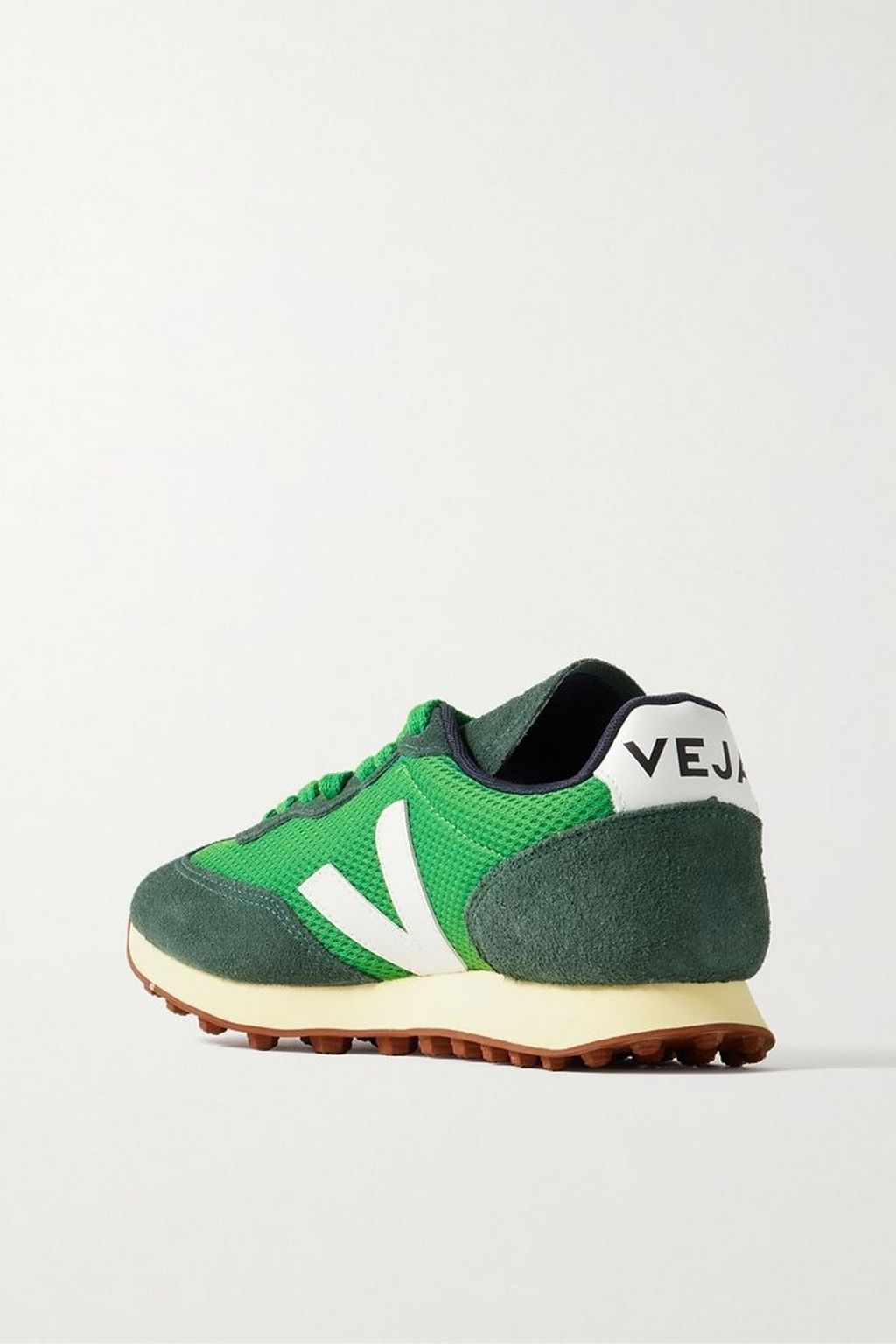 VEJA Rio Branco leather-trimmed suede and Alveomesh sneakers