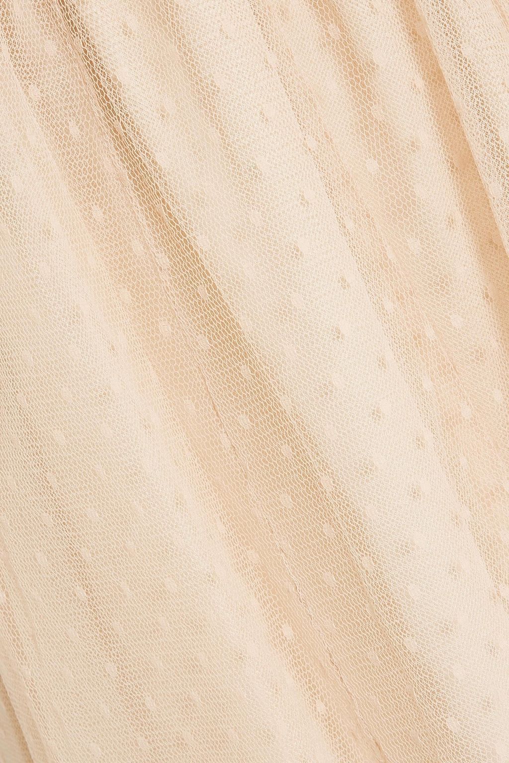 REDVALENTINO Gathered point d'esprit mini skirt