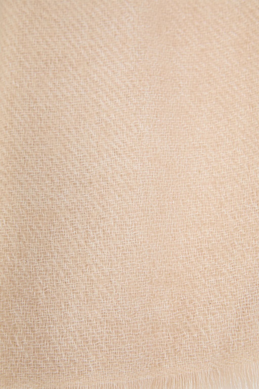 BRUNELLO CUCINELLI Frayed metallic camel-blend scarf