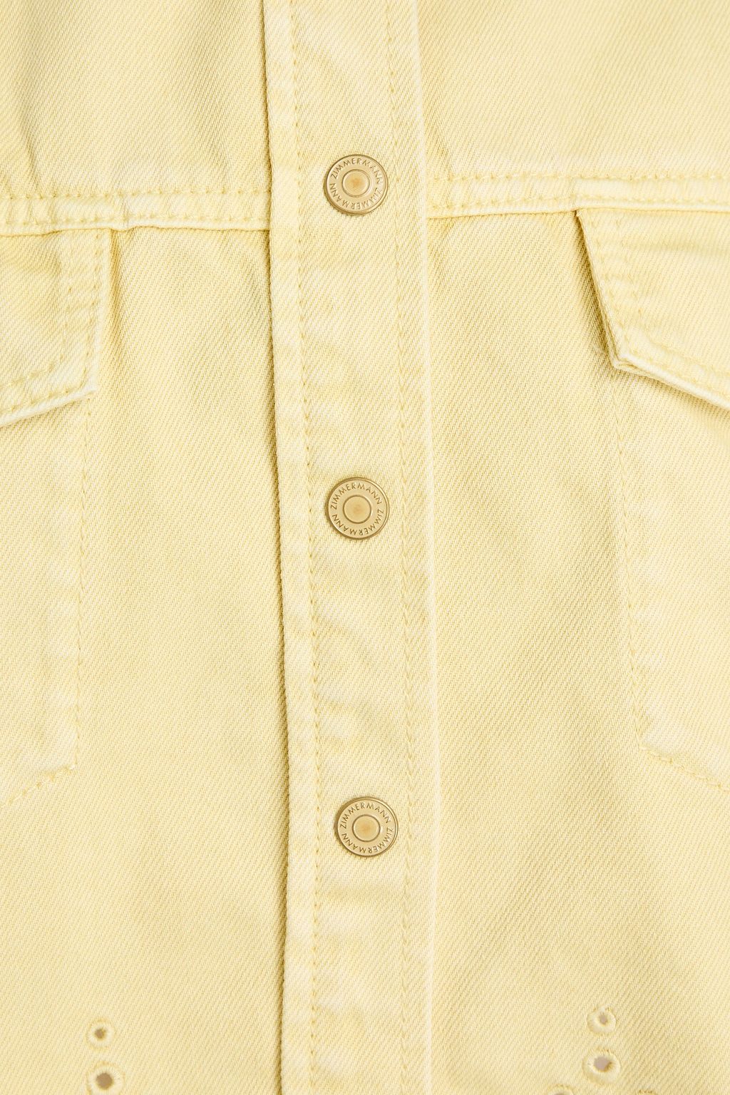 ZIMMERMANN Cropped broderie anglaise cotton jacket