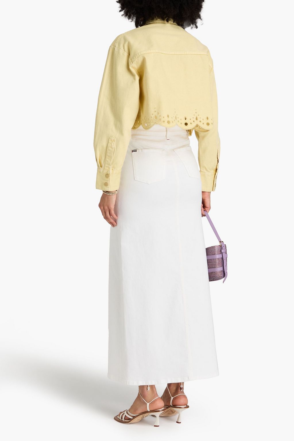 ZIMMERMANN Cropped broderie anglaise cotton jacket