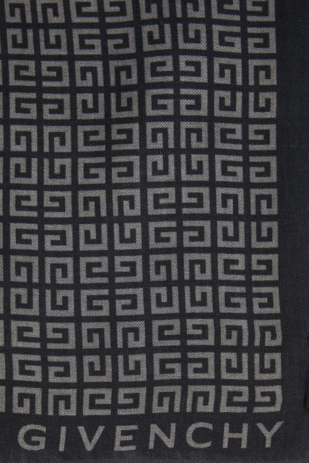GIVENCHY Fringed logo-print modal and cashmere-blend scarf
