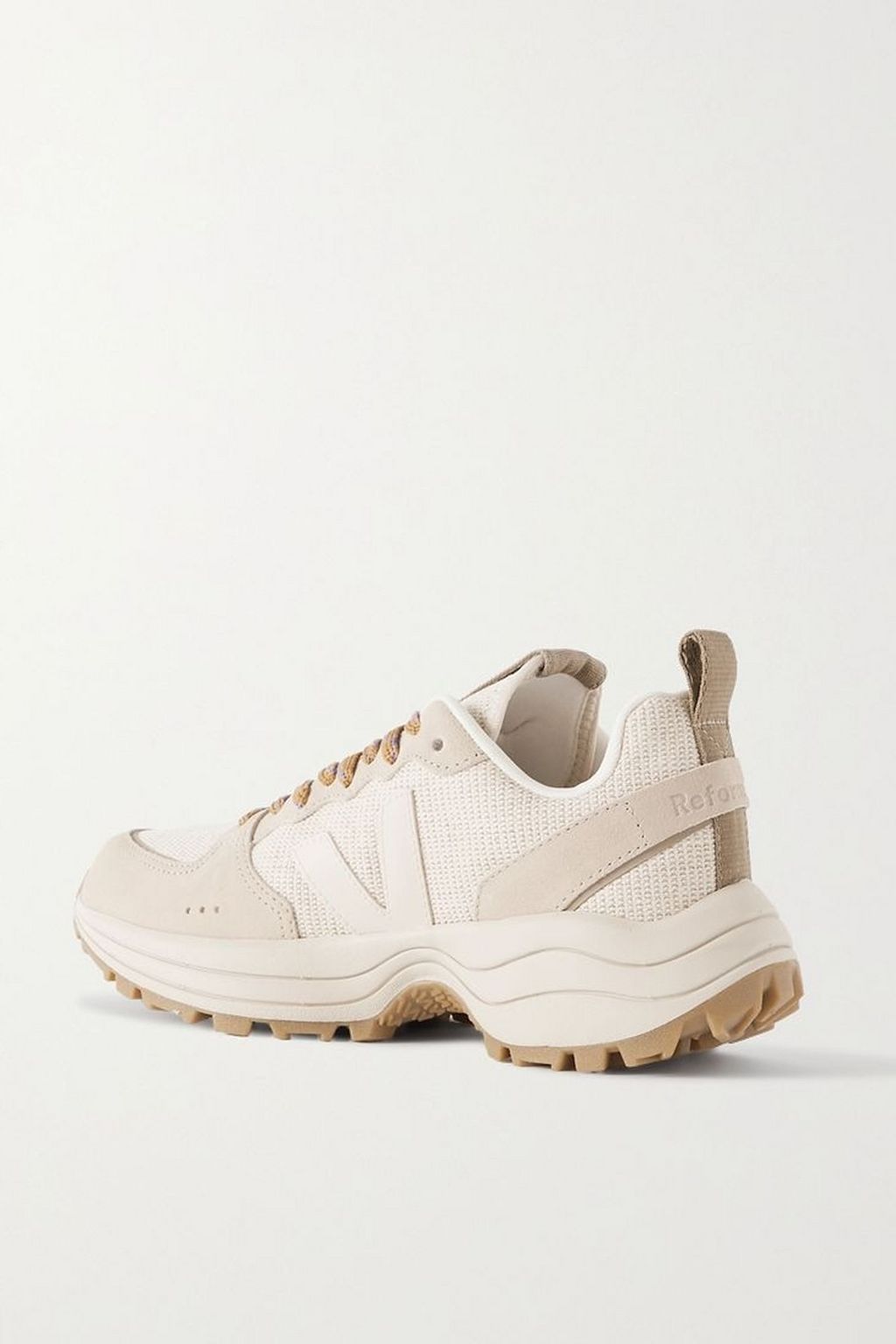 VEJA + Reformation Venturi mesh and suede sneakers