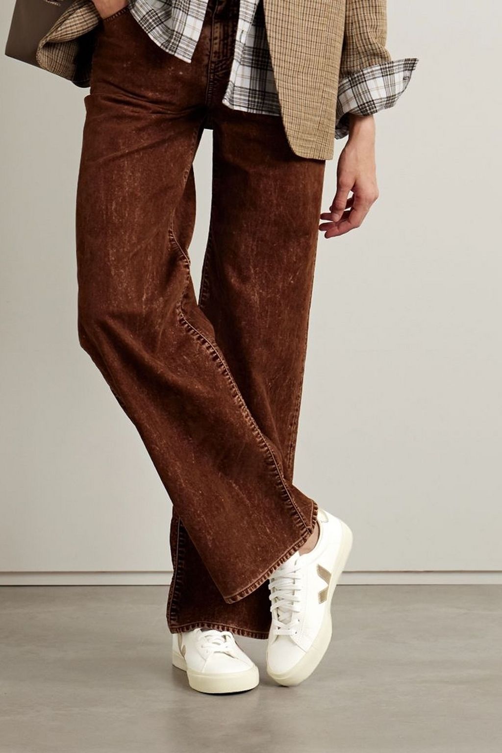 VEJA Campo metallic leather sneakers