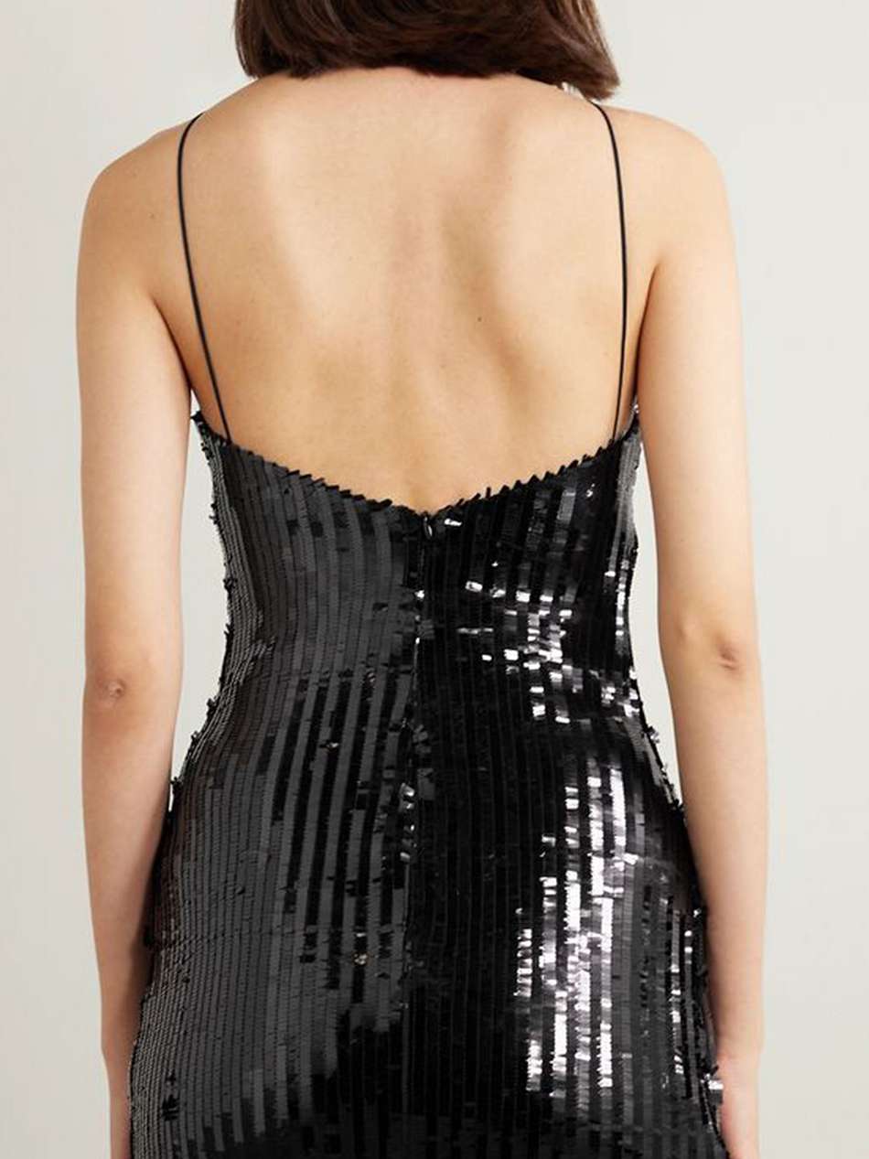 embellished tulle halterneck mini dress