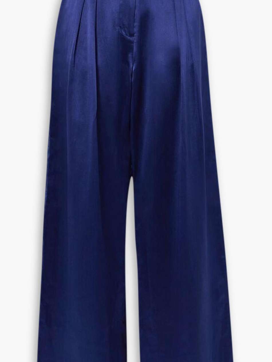 boy silk wide-leg pants