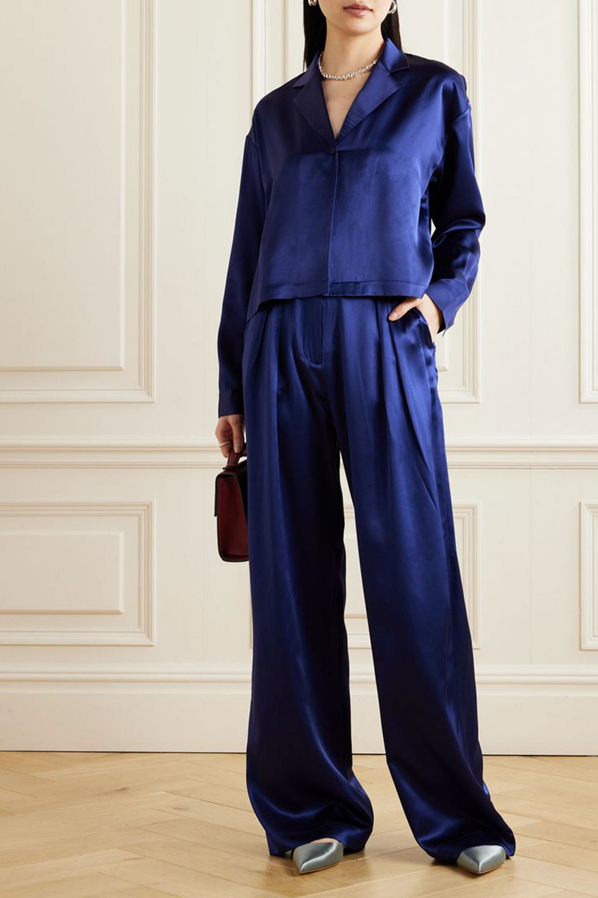 Michael Lo Sordo Boy silk wide-leg pants