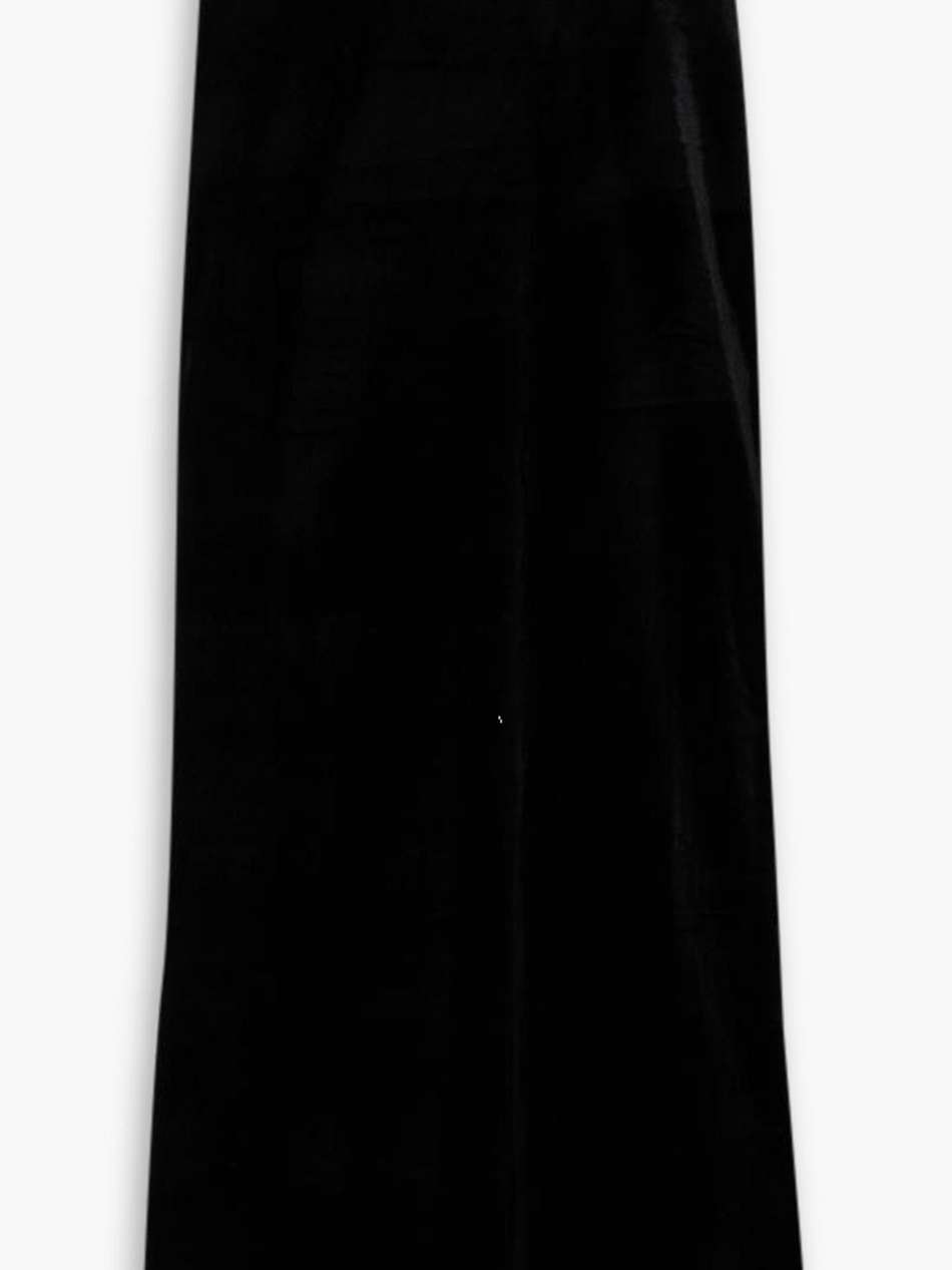 velvet maxi skirt