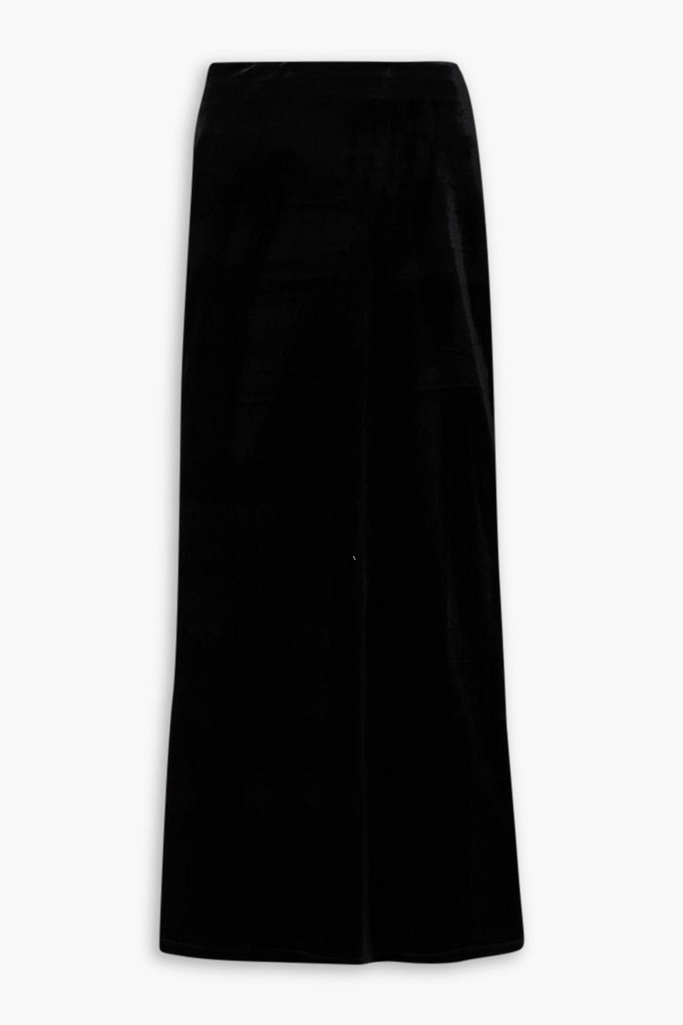 Michael Lo Sordo Velvet Maxi Skirt In Black