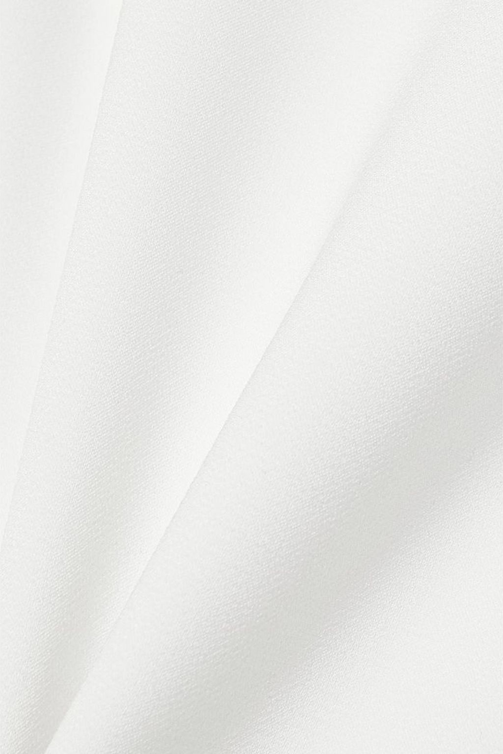 HUISHAN ZHANG Lola feather-trimmed crepe blouse