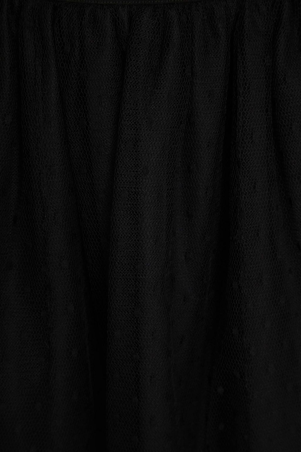 REDVALENTINO تنورة قصيرة مصنوعة من قماش بوان ديسبري بتصميم مزموم